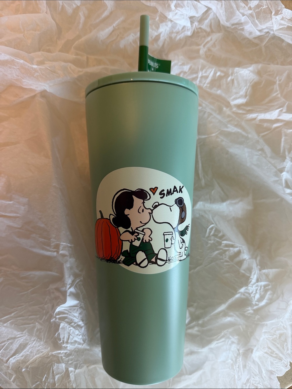 Peanuts + Starbucks 24 oz Cup with Straw (Peanuts)